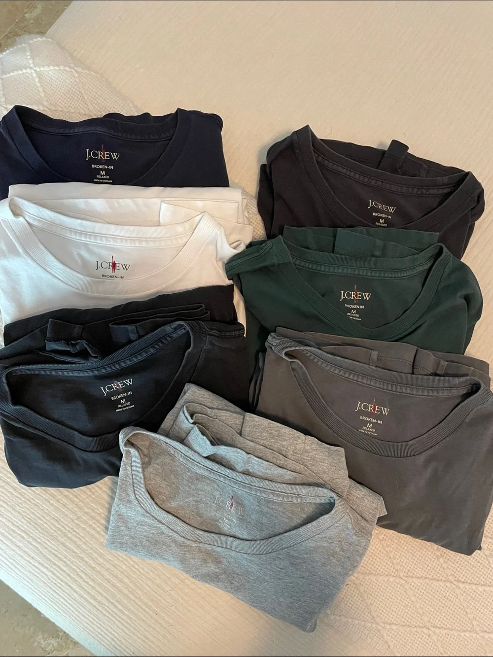 J. Crew men’s “broken-in” t shirt